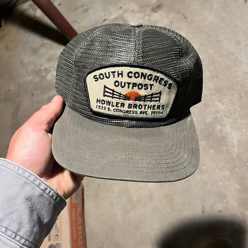 Howler Brothers Gray Trucker Hat with Mesh Back
